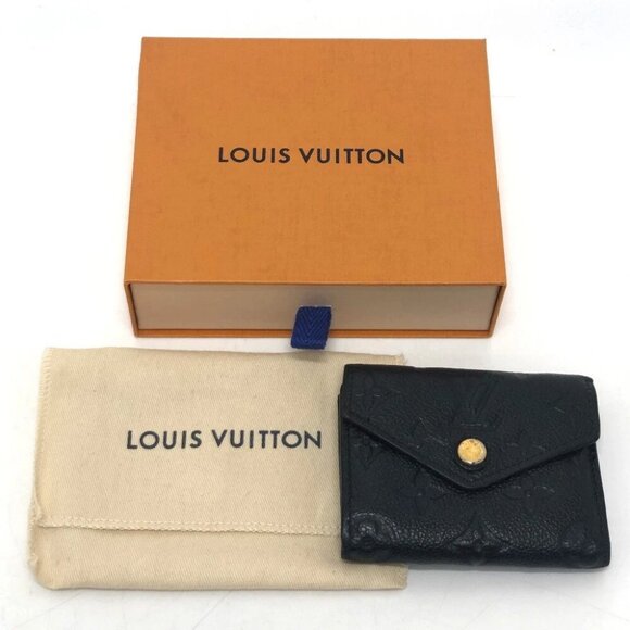 LOUIS VUITTON M62935 Portefeuille Zoe Wallet Mini Wallet Trifold wallet Black - Picture 1 of 16